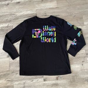 Walt Disney World Long Sleeve T-Shirt for Adults 4 Park Attractions XL